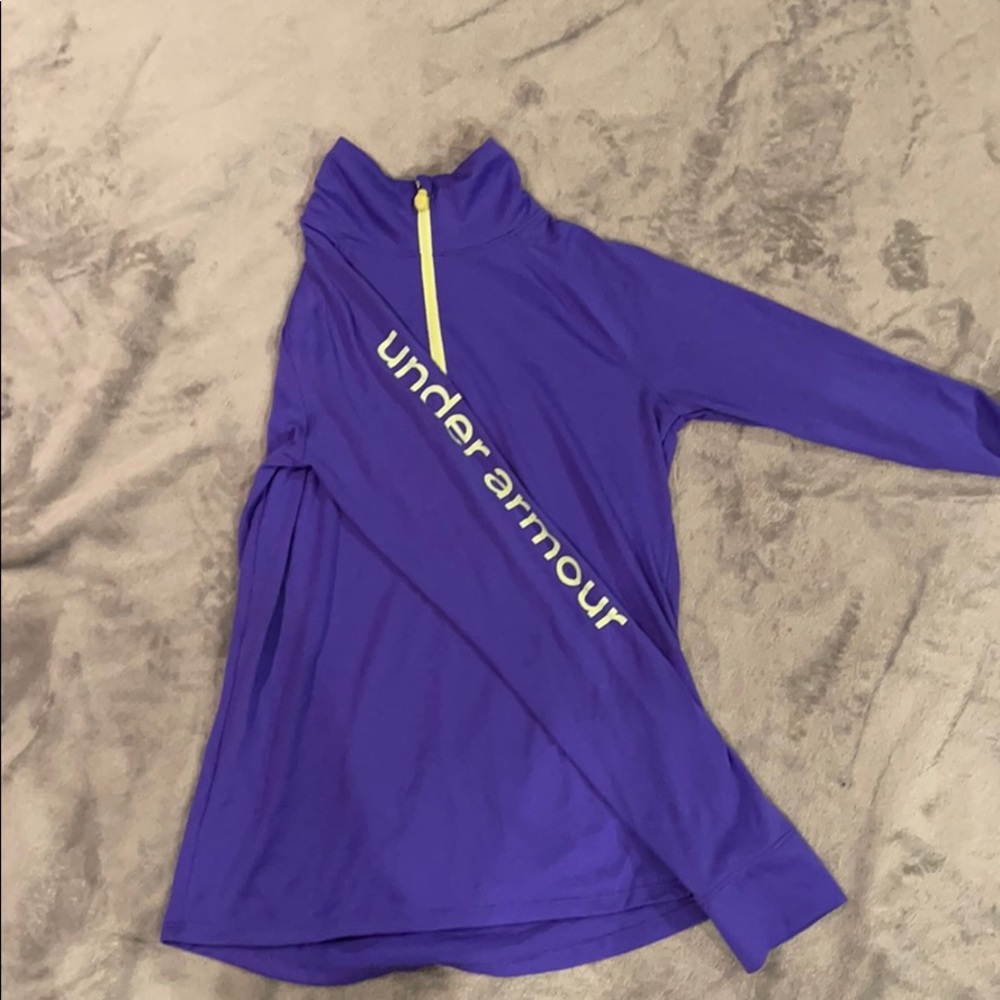 Under Armour Purple half zip top
